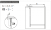 NEW TRENDY Kabina prysznicowa ścianka WALK-IN z uchwytem relingowym AVEXA 100x200 szkło 6mm EXK-2518